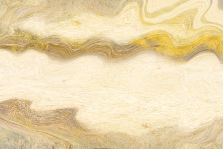 Details marble light egg nog and gold line indoor floor texture background. Top counter luxury marbleの写真素材