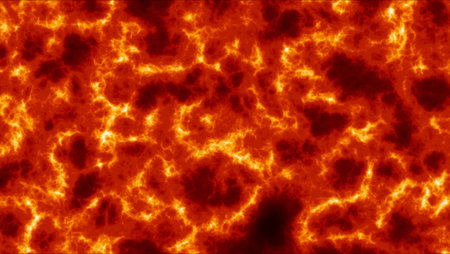 fire of hell effect heat and high temperature texture smooth surface background type1の写真素材