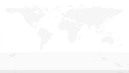 gray global map luxury granite white marble platform or pedestal floor and white gray line backgroundの写真素材