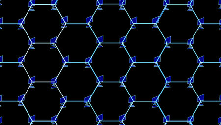 peer to peer network digital technology was hack and attack encryption by ramsomwareの写真素材