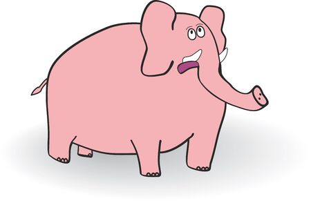 Pink elephantのイラスト素材