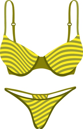 Bra and panties  Vector illustrationのイラスト素材