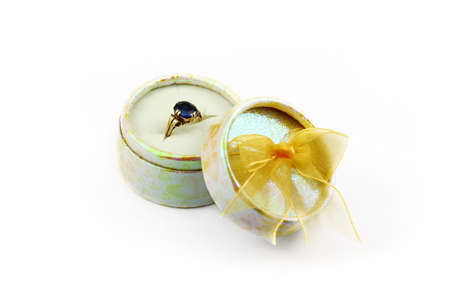 Ring inside present box