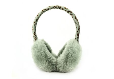 Earmuffs isolated on whiteの写真素材