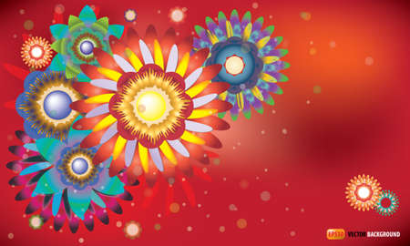 abstract flower backgroundのイラスト素材