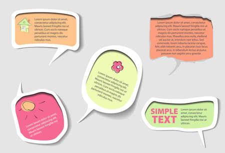 speech bubbles setのイラスト素材