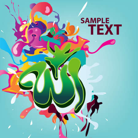 Card of colored blotsのイラスト素材