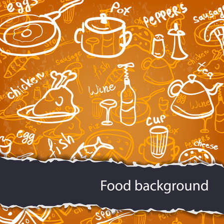 Food backgroundのイラスト素材
