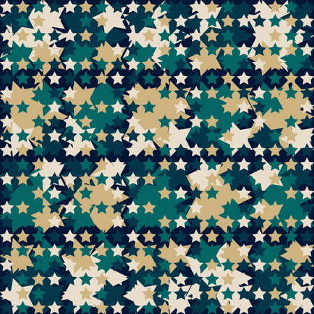 seamless pattern with colored starsのイラスト素材