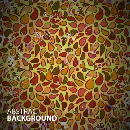 Vintage background of colored spots with scratchesのイラスト素材