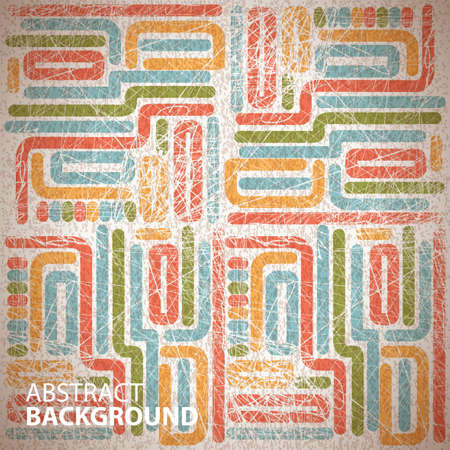 Vintage abstract background of worn linesのイラスト素材