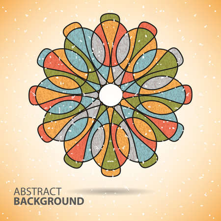 Abstract background with scratched old patternのイラスト素材