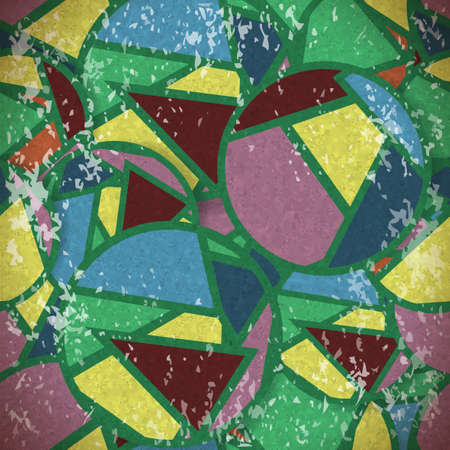 seamless pattern of green faded triangles