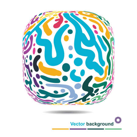 Abstract background of colorful brush strokes with space for textのイラスト素材