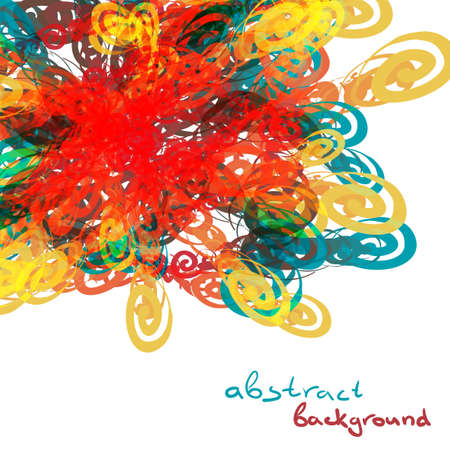 Background from balls of tangled thread with space for textのイラスト素材