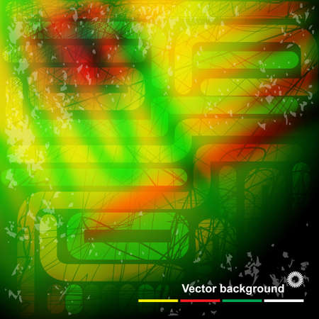 Abstract colorful background from old steel rods with space for textのイラスト素材