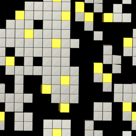 Seamless pattern of volumetric cubes