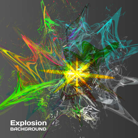 Abstract background of explosion of colored inksのイラスト素材