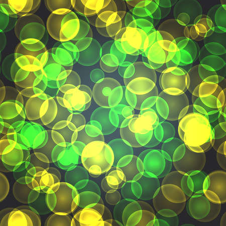 Abstract textile seamless pattern of green and yellow points of lightのイラスト素材