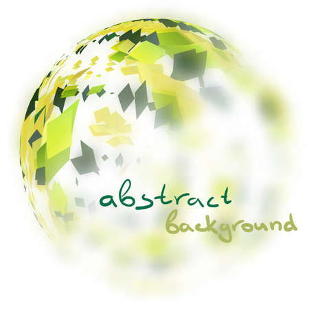 Abstract background with blurred semi sphere of triangles with space for textのイラスト素材