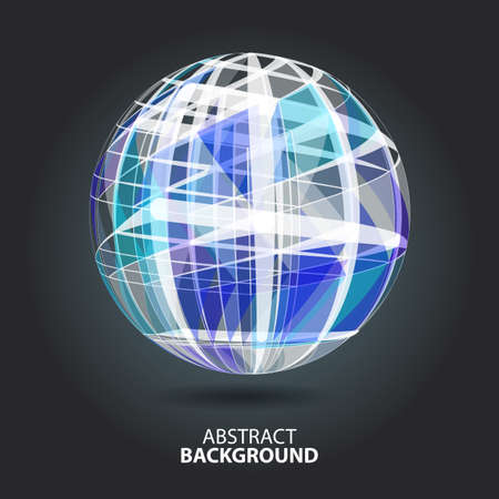 Abstract background with dots and lines on theme digital technology and internetのイラスト素材