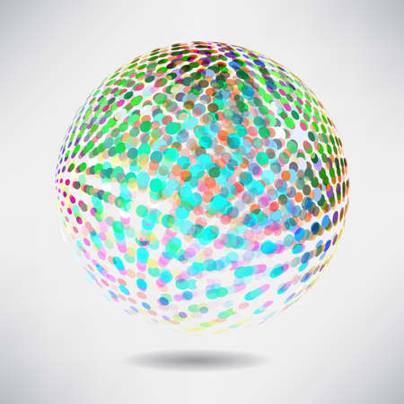 Abstract background with blur dots and lines on theme digital technology and internetのイラスト素材
