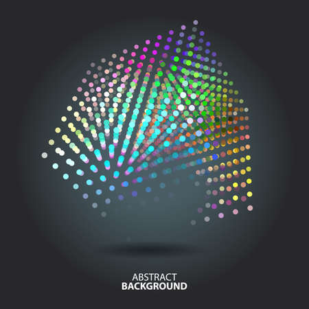 Abstract background with blur dots and lines on theme digital technology and internetのイラスト素材