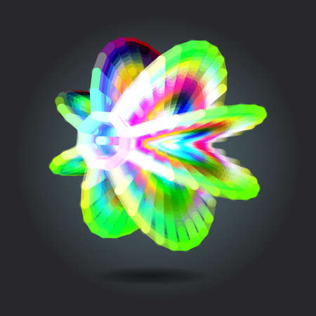 Abstract background with blur dots and lines on theme digital technology and internetのイラスト素材