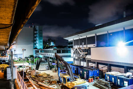 construct at nightのeditorial素材