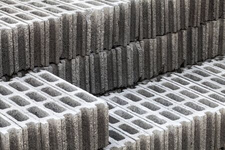 Cement bricks step for Constructionの写真素材