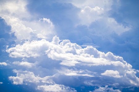 cloud and sky view from a airplaneの写真素材
