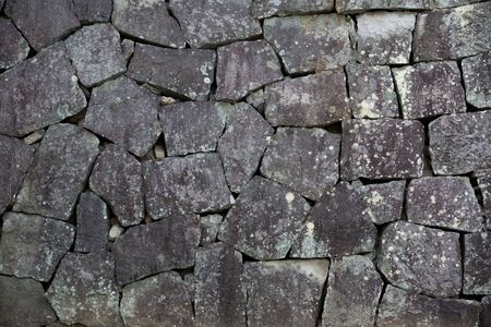 strong old rock wall vintage styleの写真素材