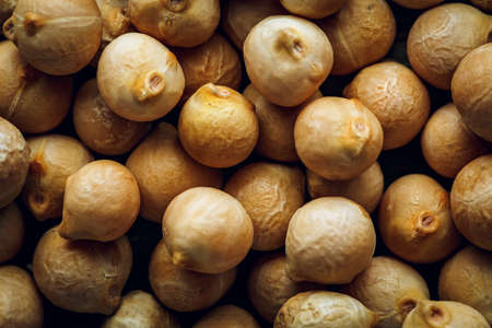 Turkish peas macro background texture. Top view.の写真素材
