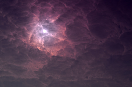 dramatic sky with cloudsの写真素材