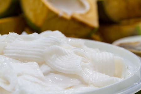 young coconut for make bakeryの写真素材