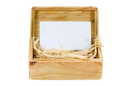a box made from wood and white paperの写真素材