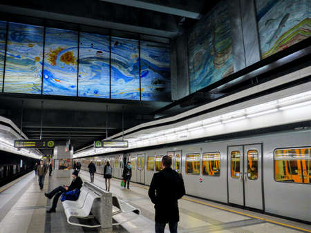 metro station subway Viennaのeditorial素材