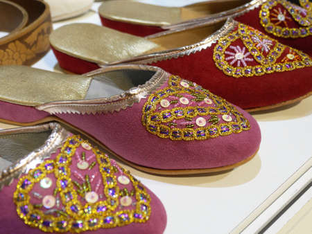 traditional oriental slippersの写真素材