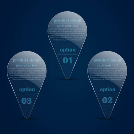 Glass background  Transparent glass platesのイラスト素材