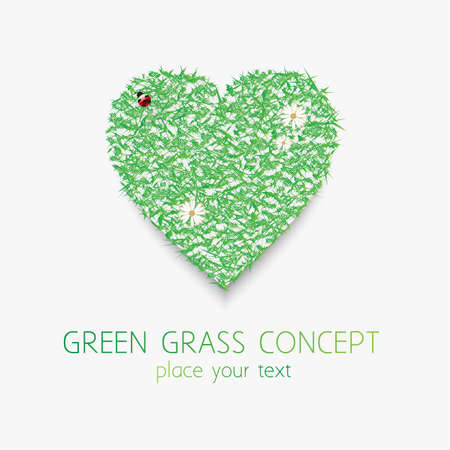 Green grass conceptのイラスト素材