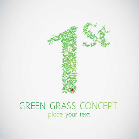 Green grass concept のイラスト素材