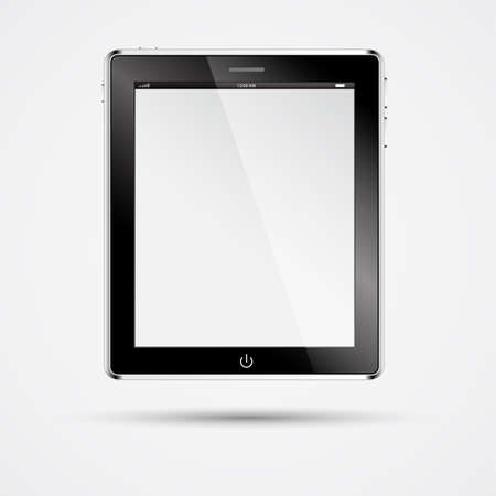 Realistic tablet pc computer with blank screen. Vector eps 10のイラスト素材