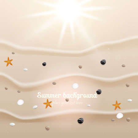 Beach sand background. のイラスト素材