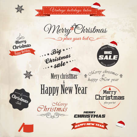 Christmas decoration collection. Vectorのイラスト素材