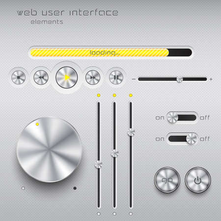 Web user interface design elements. のイラスト素材