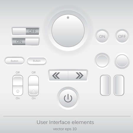 Web user interface design elements. Vectorのイラスト素材