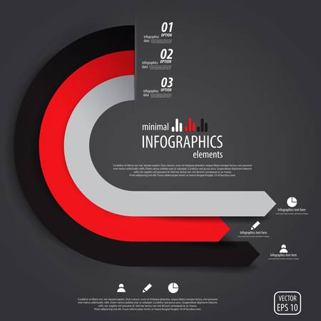 Minimal infographics designのイラスト素材