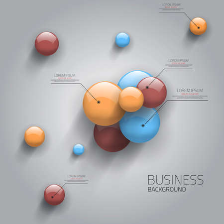 Properties of the Sphere- business template.のイラスト素材