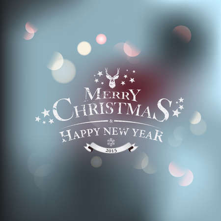 Christmas greeting card - holidays lettering. Vectorのイラスト素材