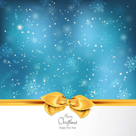 Elegant Christmas background with snowflakes. Vectorのイラスト素材